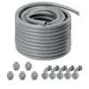 VEVOR 127 mm 12 in Flexible Liquid Tight Electrical PVC Conduit 3048 m 100 ft Non Metallic with Accessories for Outdoor and Indoor Use
