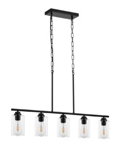 VEVOR Retro-Industrial Kitchen Island Pendant Light - 5-Light Fixture