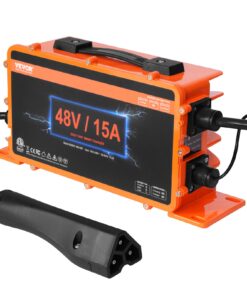 VEVOR 48V 15A Smart Golf Cart Battery Charger for EZGO TXT RXV - Compatible with Lead-Acid