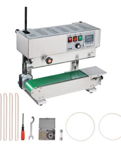 VEVOR Stainless Steel Vertical Band Sealer - Continuous Bag Sealing Machine with 600W Power