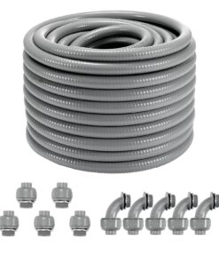 VEVOR 3/4 in (19.1 mm) Flexible Liquid-Tight Non-Metallic Electrical PVC Conduit
