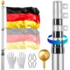 VEVOR 76m 25FT Telescopic Flagpole Kit