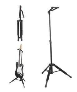 VEVOR Universāls Salokāms Trijkāja Ģitāras Statīvs ar Regulējamu Augstumu 900-1200 mm (35.4-47.2 in)