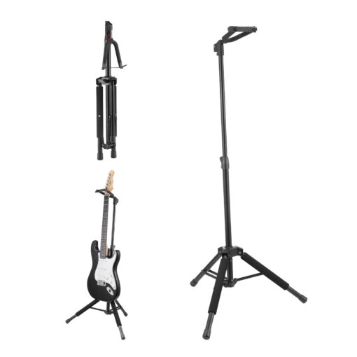 VEVOR Universal Foldable Tripod Guitar Stand with Adjustable Height 900 1200 mm 354 472 in