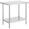 VEVOR Stainless Steel Commercial Work Prep Table