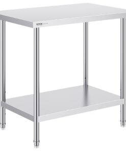 VEVOR Stainless Steel Commercial Work Prep Table