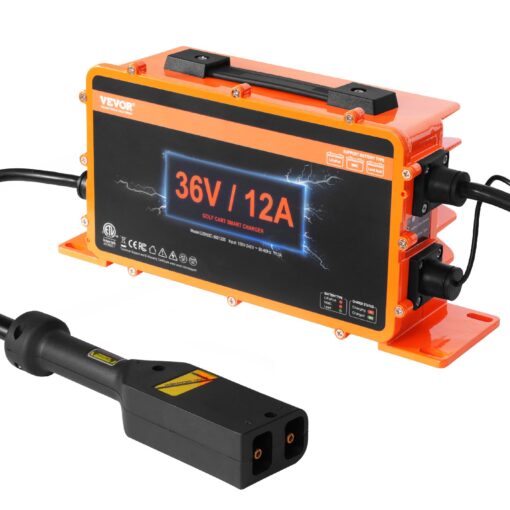VEVOR Smart Golf Cart Battery Charger 36V 12A for Lead Acid