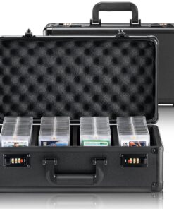 VEVOR High-Capacity Graded Card Storage Box with 4 Slots for 120 PSA Cards