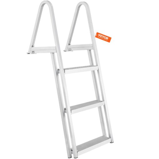VEVOR 3 Step Aluminum Dock Ladder with Non Slip Pedals
