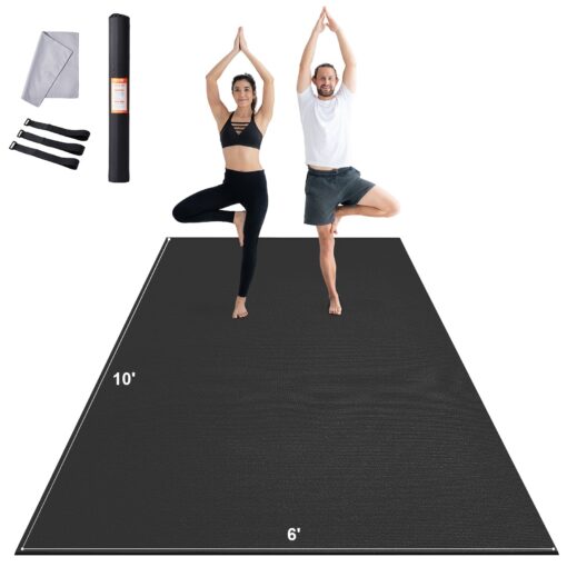 VEVOR Large Non Slip Yoga and Exercise Mat 10x6ft 3x18m for Home Gym Durable