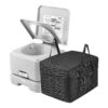VEVOR 12L Portable Flush Camping Toilet with Storage Bag