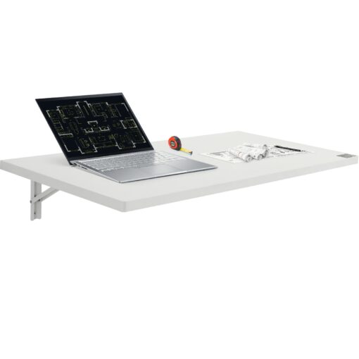 VEVOR Wall Mounted Floating Folding Table Desk for Home Office 100x50 cm 3937x1969 in