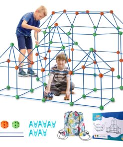 VEVOR STEM Educational 3D Fort Building Kit for Kids - 180 Pieces