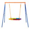 VEVOR 40in 1016 cm Saucer Swing Set with A Frame Metal Stand