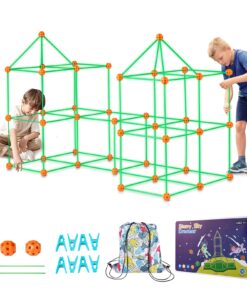VEVOR 140-Piece Glow In The Dark STEM Fort Building Kit for Kids