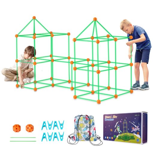 VEVOR 140 Piece Glow In The Dark STEM Fort Building Kit for Kids