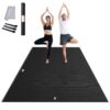 VEVOR Large Non Slip Exercise Mat 274x183cm 9x6ft   High Density PVC Yoga  Fitness Mat for Home Gym