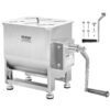 VEVOR 30 lb 136 kg Stainless Steel Manual Meat Mixer with 118x96x12 in 300x243x305 mm Barrel