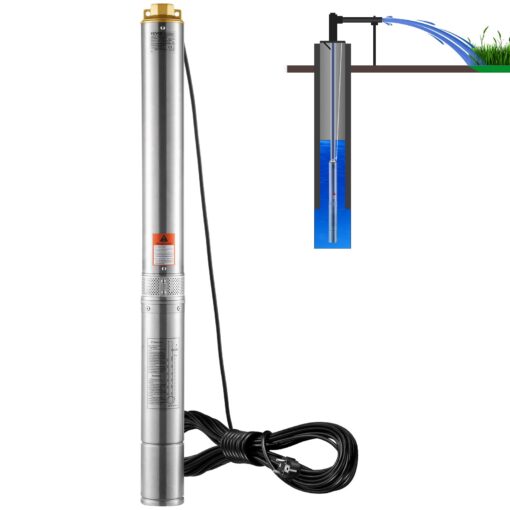 VEVOR 2200W Stainless Steel Deep Well Submersible Pump