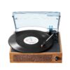 VEVOR Bluetooth Vinyl Record Player with 3 Speed Belt Driven Turntable