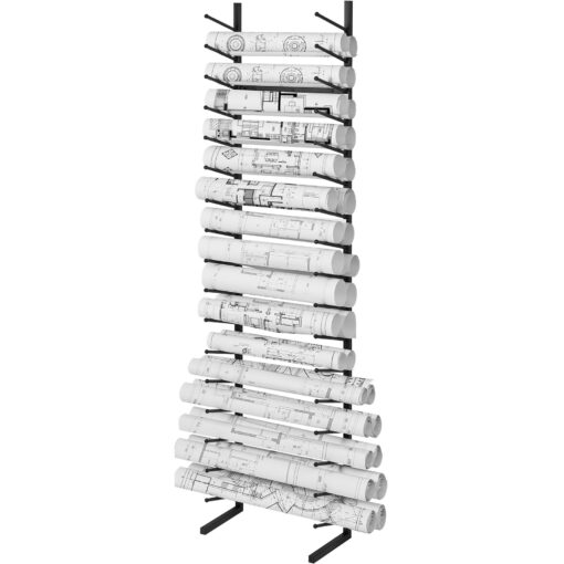 VEVOR 16 Tier Vertical Hanging Blueprint and Poster Storage Rack