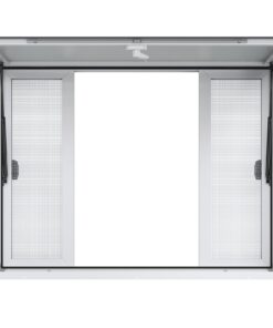 VEVOR 122cm x 91cm Concession Stand Serving Window with Mesh Screens and Locks for Food Trucks