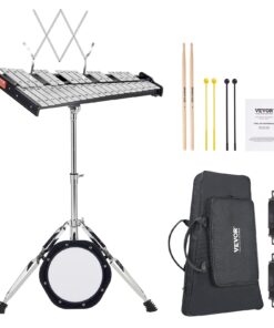 VEVOR 32 Note Glockenspiel Xylophone Bell Kit with Mallets
