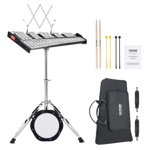 VEVOR 32 Note Glockenspiel Xylophone Bell Kit with Mallets