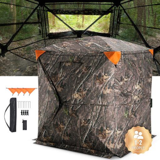 VEVOR 270° See Through Waterproof Hunting Blind for 1 2 Persons