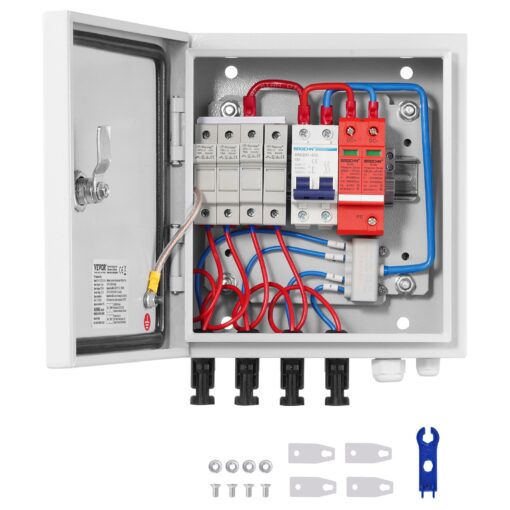 VEVOR Solar PV Combiner Box with 4 Strings