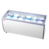 VEVOR 567 L  20 cuft Commercial Ice Cream Display Freezer with 12 Tub Capacity and LED Lighting