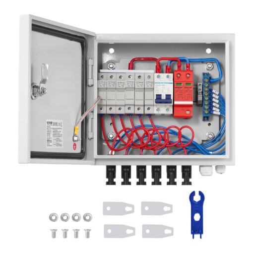 VEVOR Solar PV Combiner Box with 6 Strings