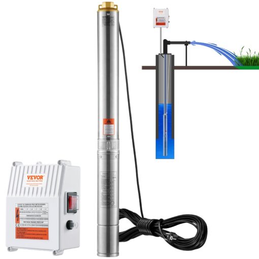 VEVOR Stainless Steel Deep Well Submersible Pump