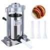 VEVOR 2L  5lbs Vertical Stainless Steel Manual Sausage Stuffer with 3 Sausage Tubes