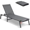 VEVOR 5 Position Adjustable Outdoor Aluminum Chaise Lounge Chair