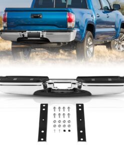 VEVOR hromēta tērauda aizmugurējais pakāpiena bamperis ar pretslīdēšanas spilventiņu 1999-2007 Ford F250/F350 Super Duty modelim