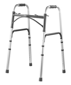 VEVOR Aluminum Folding Mobility Walker with Adjustable Height 159 kg (350 lbs) Capacity