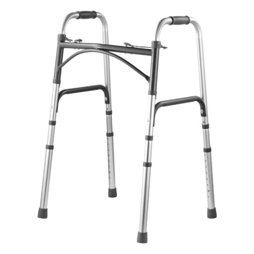 VEVOR Aluminum Folding Mobility Walker with Adjustable Height 159 kg 350 lbs Capacity