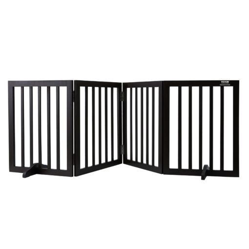 VEVOR Freestanding Foldable Wooden Dog Gate