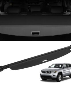 VEVOR Retractable Cargo Cover for Jeep Grand Cherokee 2 Row 2022-2024 - Privacy Protection with Durable Aluminum Frame & Nylon Fabric