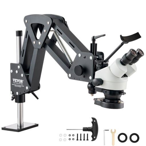 VEVOR 7X 45X Multi Directional Microscope with Spring Bracket