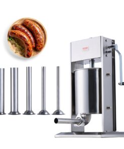 VEVOR Dual Speed Manual Sausage Stuffer 10L (22 lbs) Vertical Sausage Maker