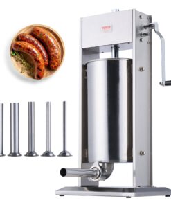 VEVOR 15 L (30 lbs) Dual Speed Manual Sausage Stuffer with 304 Stainless Steel