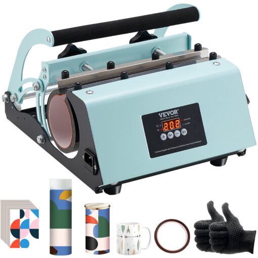VEVOR 11 30oz 325 885ml Tumbler Heat Press Machine for Sublimation on Ceramic Mugs