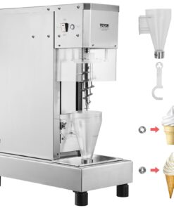 VEVOR 750W Ice Cream and Milkshake Mixer with 5L (1.32 Gallon) Capacity