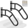 VEVOR 2 PCS Carbon Steel Outdoor Handrails for 1 3 Steps