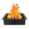 VEVOR 36x36 in 914x914 mm Square Fire Pit Ring   Durable Steel Liner for DIY Campfire