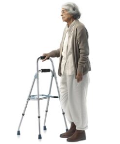 VEVOR Folding Hemi Walker for Seniors with Adjustable Height