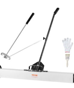 VEVOR 91.44 cm (36-Inch) Magnetic Sweeper with Adjustable Wheels and 8.13 cm (3.2-Inch) Telescoping Magnetic Pickup Tool - 25 kg (55 lbs) Capacity