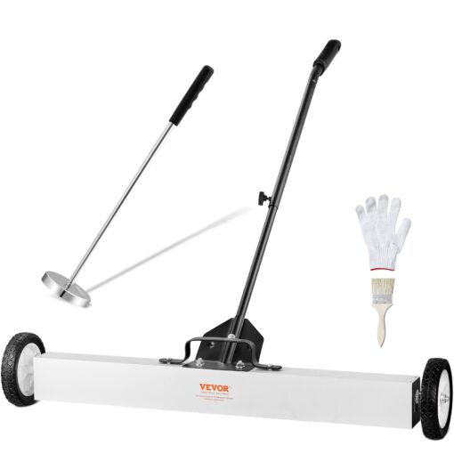 VEVOR 9144 cm 36 Inch Magnetic Sweeper with Adjustable Wheels and 813 cm 32 Inch Telescoping Magnetic Pickup Tool 25 kg 55 lbs Capacity